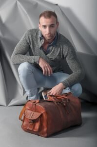 American Made Leather Duffle Bags